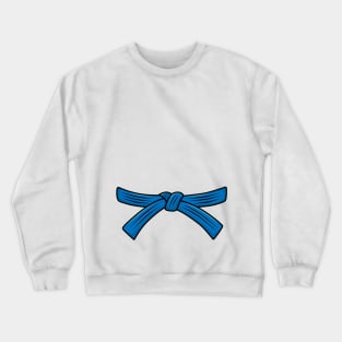 ITF Taekwon-Do costume blue belt 4th gup test Crewneck Sweatshirt